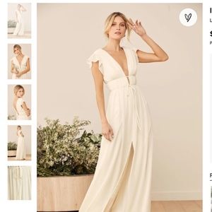 I'm All Yours White/cream Ruffled Maxi Dress SIZE XS —  LULUS DRESS